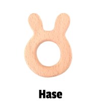 Beißanhänger Holz Hase